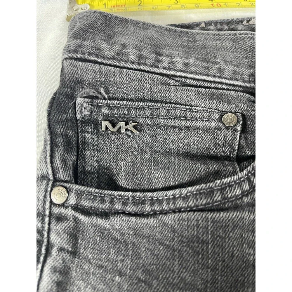Michael Kors Parker Slim Fit Jeans Men's 38x32 Gray American Milled Denim